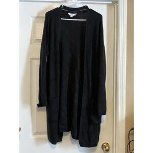 Women's Size 20, XXL Long Black Cardigan Sweater, Women's Plus Size Sweaters